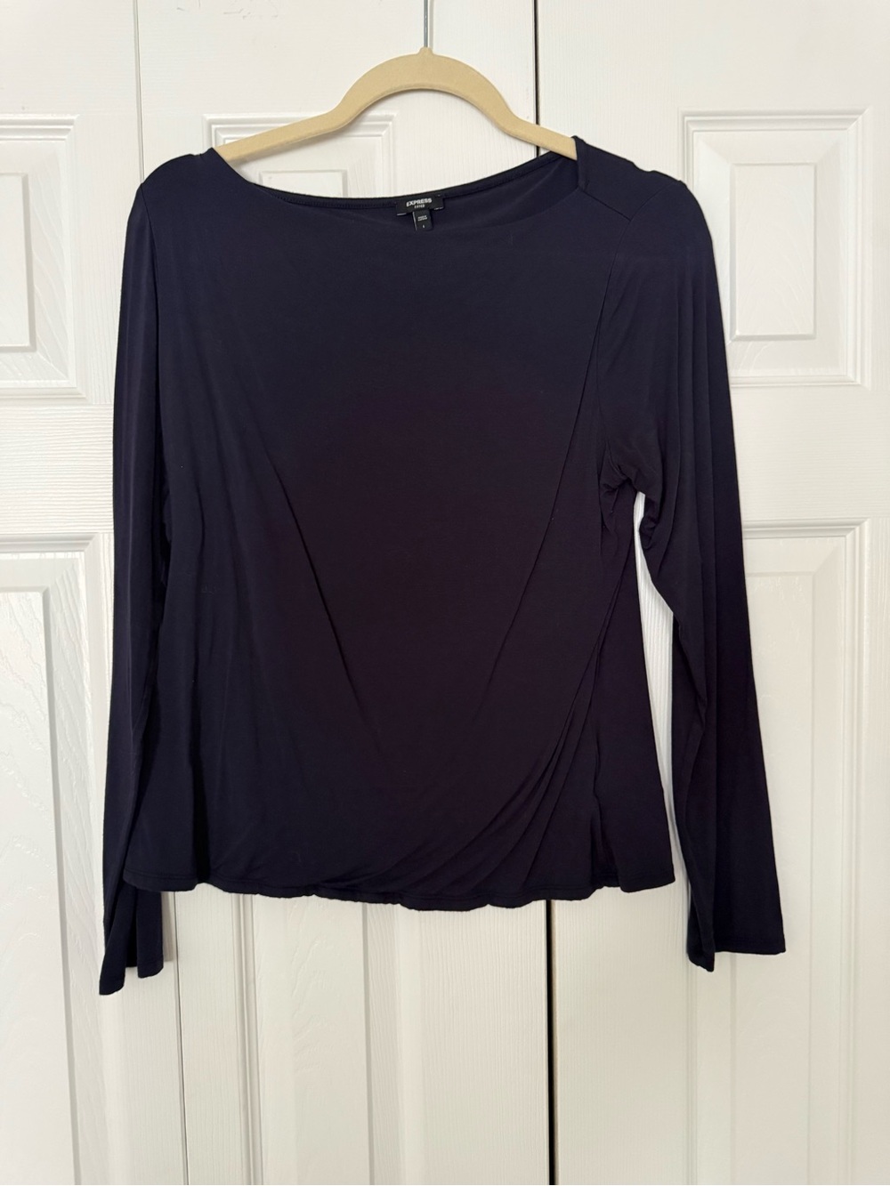 Express Women’s Long Sleeve Navy Top